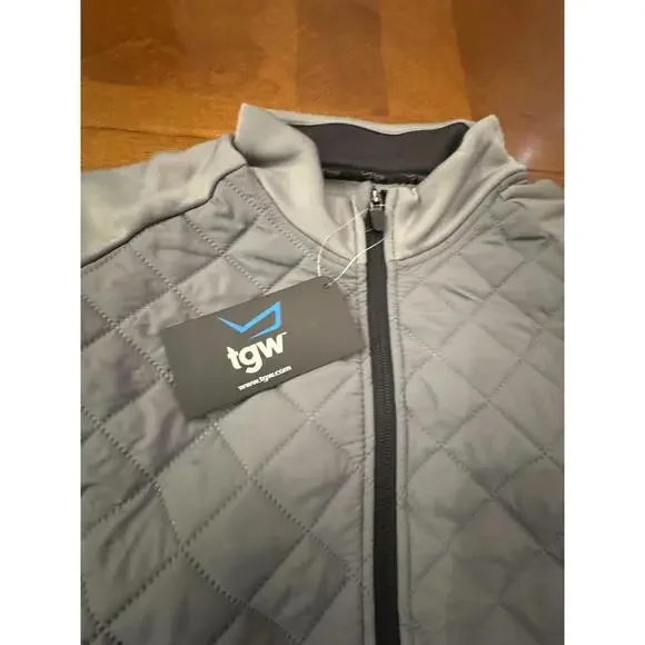 TGW Men's Quilted Sleeveless Vest Jacket Gray Size XXL - Picture 4 of 6